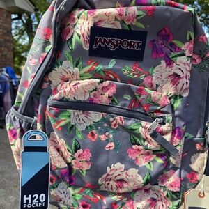 JANSPORT crosstown backpack Gray bouquet